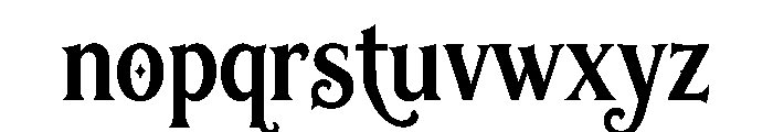 Dramoire Font LOWERCASE