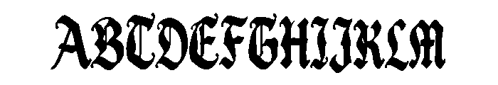 Draventh Font UPPERCASE