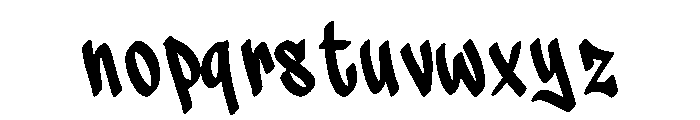 Dravesta Font LOWERCASE