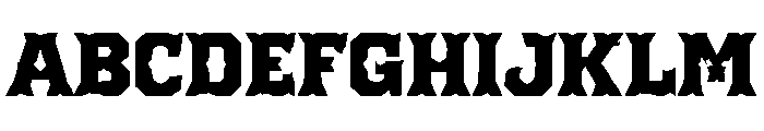 Dravok Font UPPERCASE