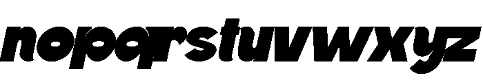 Dravonik Italic Font LOWERCASE