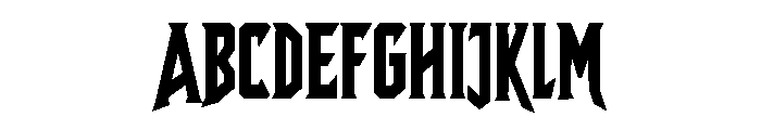 Dravorn Font UPPERCASE
