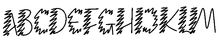 Draw  Book Font UPPERCASE
