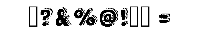 Drawing Alphabet Regular Font OTHER CHARS