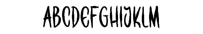 Drawing Grinches Font UPPERCASE