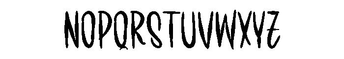 Drawing Grinches Font UPPERCASE