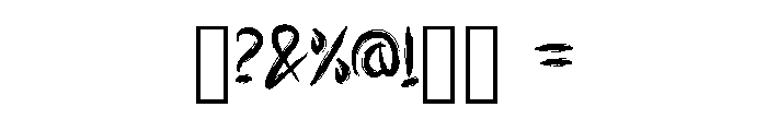 Drazel Regular Font OTHER CHARS