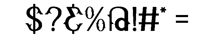 Dread Monster Font OTHER CHARS