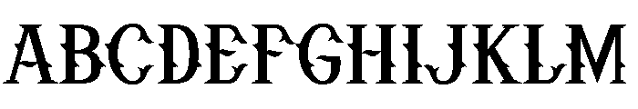 Dread Monster Font UPPERCASE