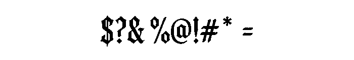 Dreadforge Font OTHER CHARS