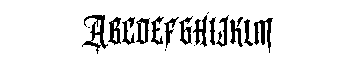 Dreadforge Font UPPERCASE