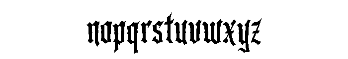Dreadforge Font LOWERCASE