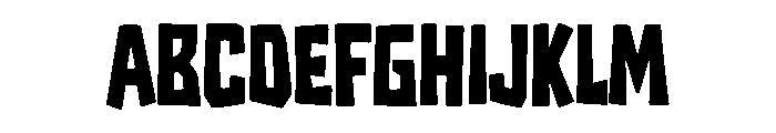 Dreadmark Font UPPERCASE