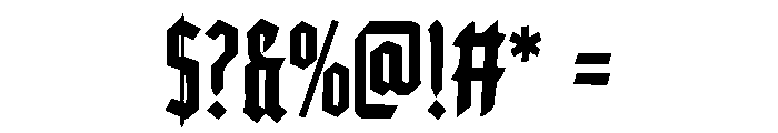 Dreadspire Font OTHER CHARS