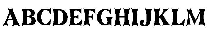Dreadveil Regular Font UPPERCASE