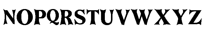 Dreadveil Regular Font UPPERCASE