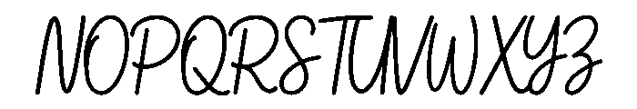 Dream Blossom Font UPPERCASE