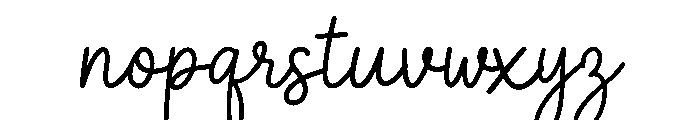 Dream Blossom Font LOWERCASE
