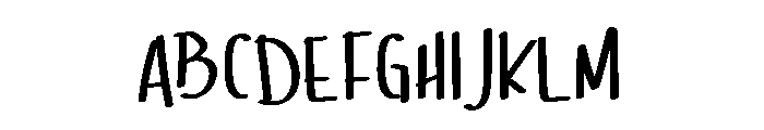 Dream Brownies Font UPPERCASE