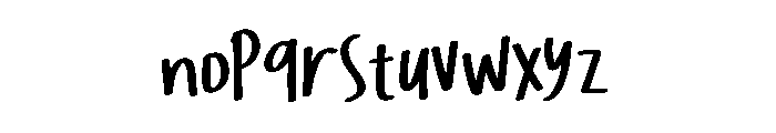 Dream Brownies Font LOWERCASE