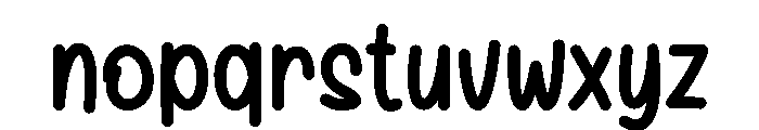Dream Candy Font LOWERCASE