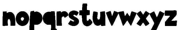 Dream Cutout Font LOWERCASE