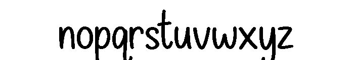 Dream Daisy Font LOWERCASE