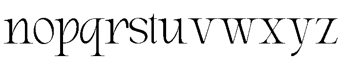 Dream Morish Regular Font LOWERCASE