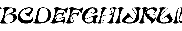Dream theatrion Italic Font UPPERCASE