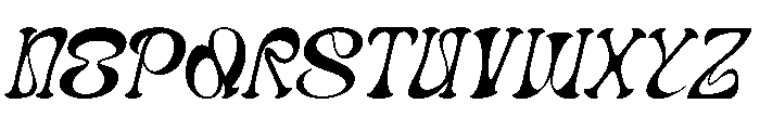 Dream theatrion Italic Font LOWERCASE