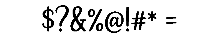 Dreamina Handwritten Font OTHER CHARS