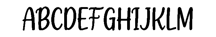 Dreamina Handwritten Font UPPERCASE