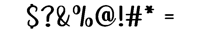Dreaming Calligraphy Font OTHER CHARS