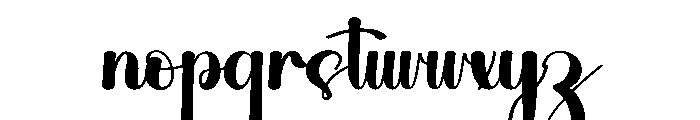 Dreaming Calligraphy Font LOWERCASE