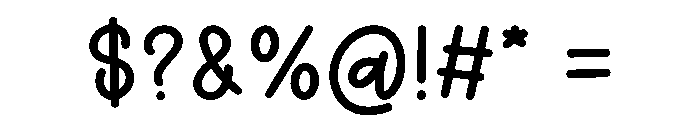 Dreaming Homemade Font OTHER CHARS