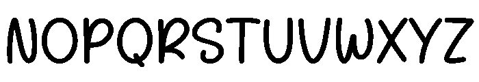 Dreaming Homemade Font UPPERCASE
