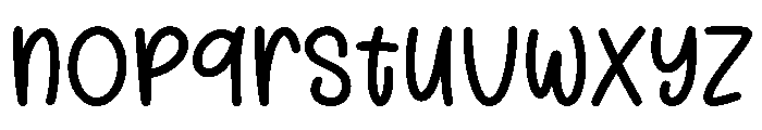 Dreaming Homemade Font LOWERCASE