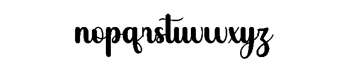 Dreaming Stylish Font LOWERCASE