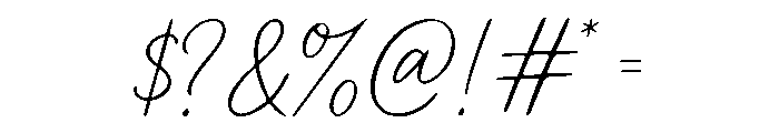 Dreamline Signature Font OTHER CHARS