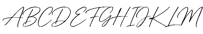 Dreamline Signature Font UPPERCASE