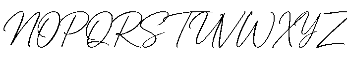Dreamline Signature Font UPPERCASE