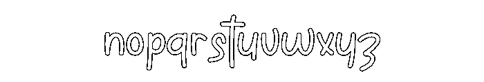 Dreams Awesome Font LOWERCASE