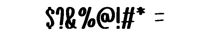 Dreamy Baby Regular Font OTHER CHARS