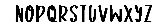 Dreamy Baby Regular Font UPPERCASE