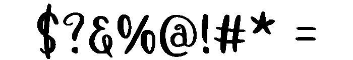 Dreamy Chotaf Regular Font OTHER CHARS