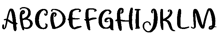 Dreamy Chotaf Regular Font UPPERCASE