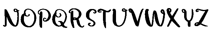 Dreamy Chotaf Regular Font UPPERCASE