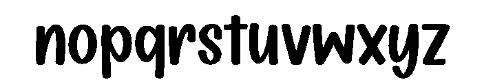 Dreamy Rainbow Font LOWERCASE