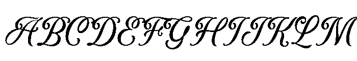 Dreamy Romance Regular Font UPPERCASE