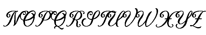 Dreamy Romance Regular Font UPPERCASE